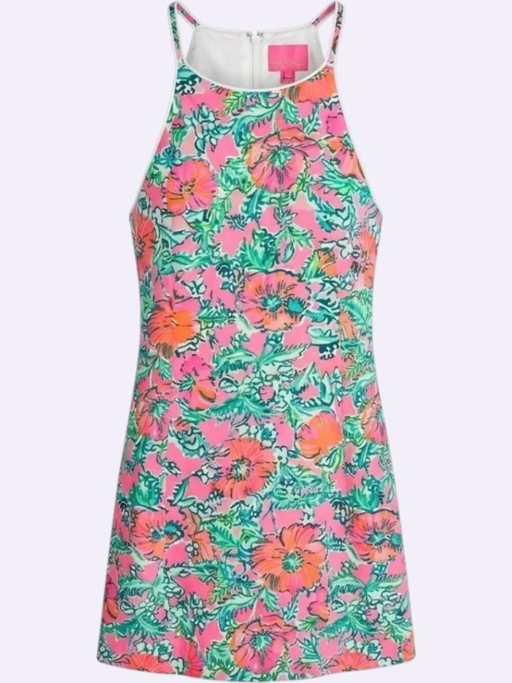 NWT Lilly Pulitzer Pearl Romper Soleil Pink Perfect Poppy Floral Size 2